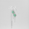 עגילים תלוים מכסף עם אופליט Apple Green