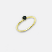 Gold-filled and onyx ring