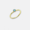 Gold-filled ring with opal