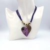 Stichtite& Leather Necklace with Silver 925 accesories