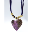 Stichtite& Leather Necklace with Silver 925 accesories