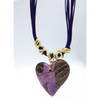 Stichtite& Leather Necklace with Silver 925 accesories