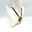 Stichtite& Leather Necklace with Silver 925 accesories
