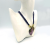 Stichtite& Leather Necklace with Silver 925 accesories