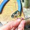 Silver ring with bloodstone