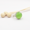 A special silver ring with a deep green opalite
