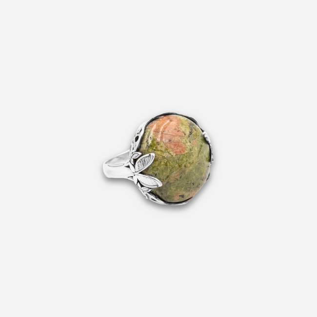 Yunkite silver ring