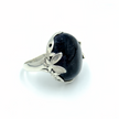 Silver ring with aventurine
