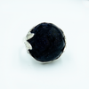 Silver ring with aventurine