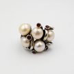 Silver ring with pearl