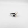 Silver ring with pearl