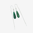 Green agate necklace earrings