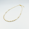 Delicate white pearl necklace