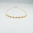 Delicate white pearl necklace