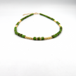 Delicate green jasper necklace