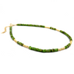 Delicate green jasper necklace