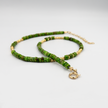Delicate green jasper necklace