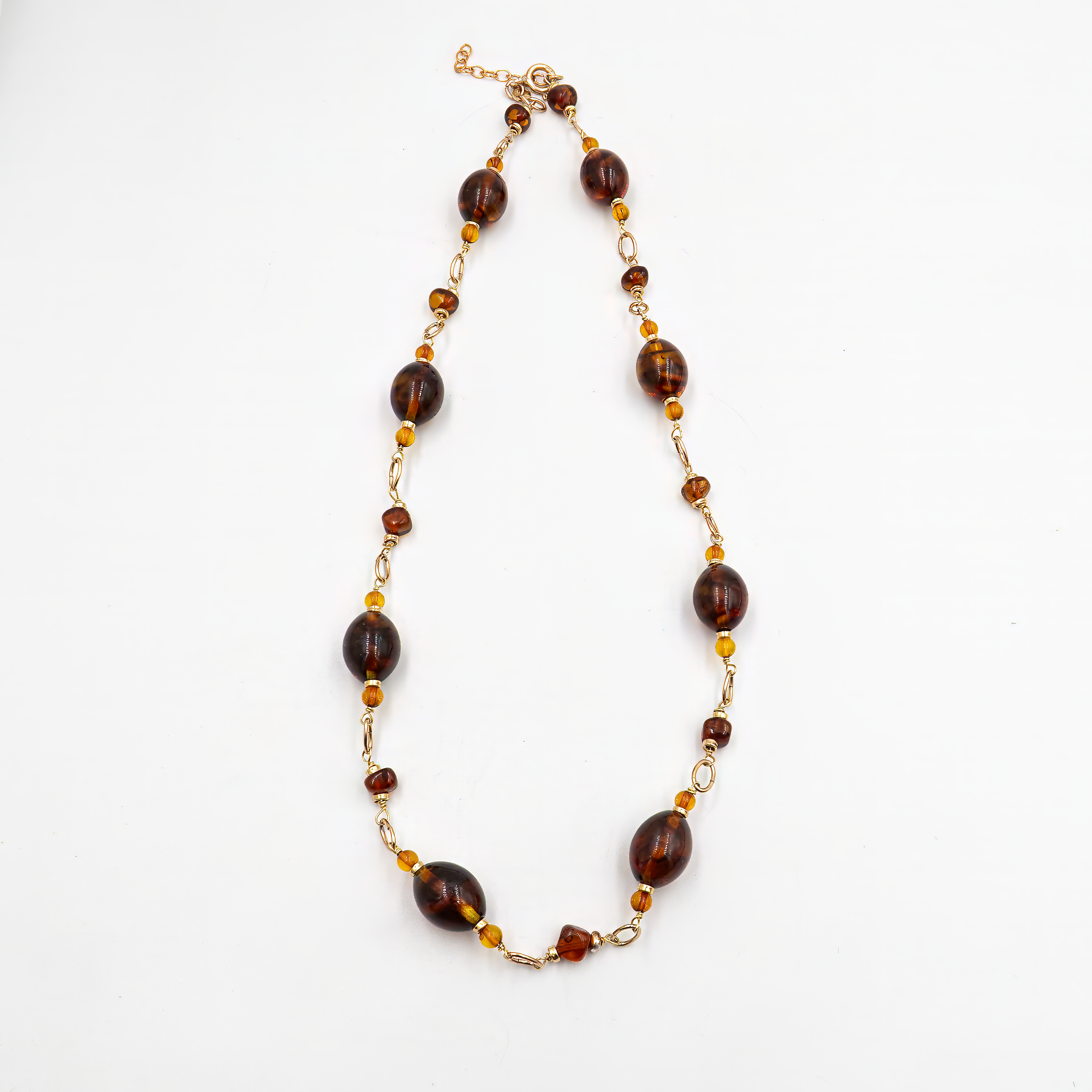 שרשרת ענבר דבש