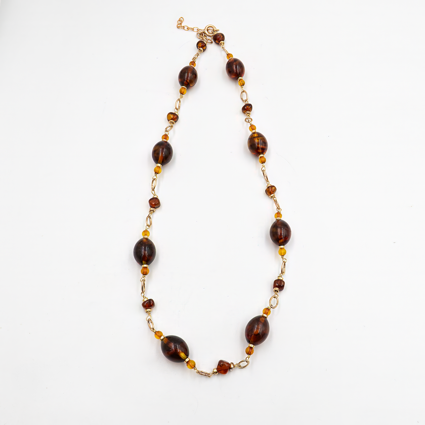 שרשרת ענבר דבש