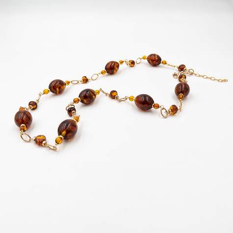 שרשרת ענבר דבש