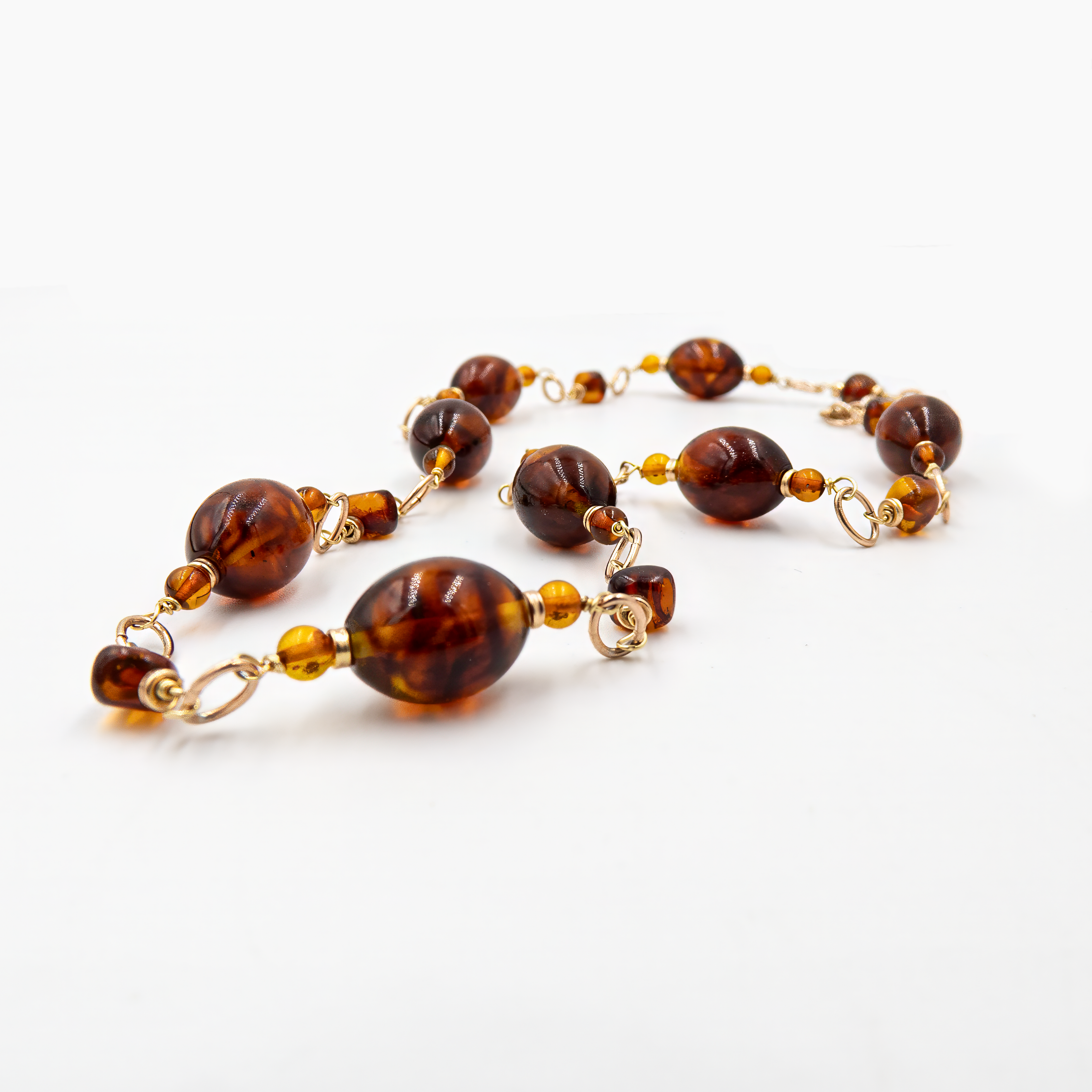 שרשרת ענבר דבש