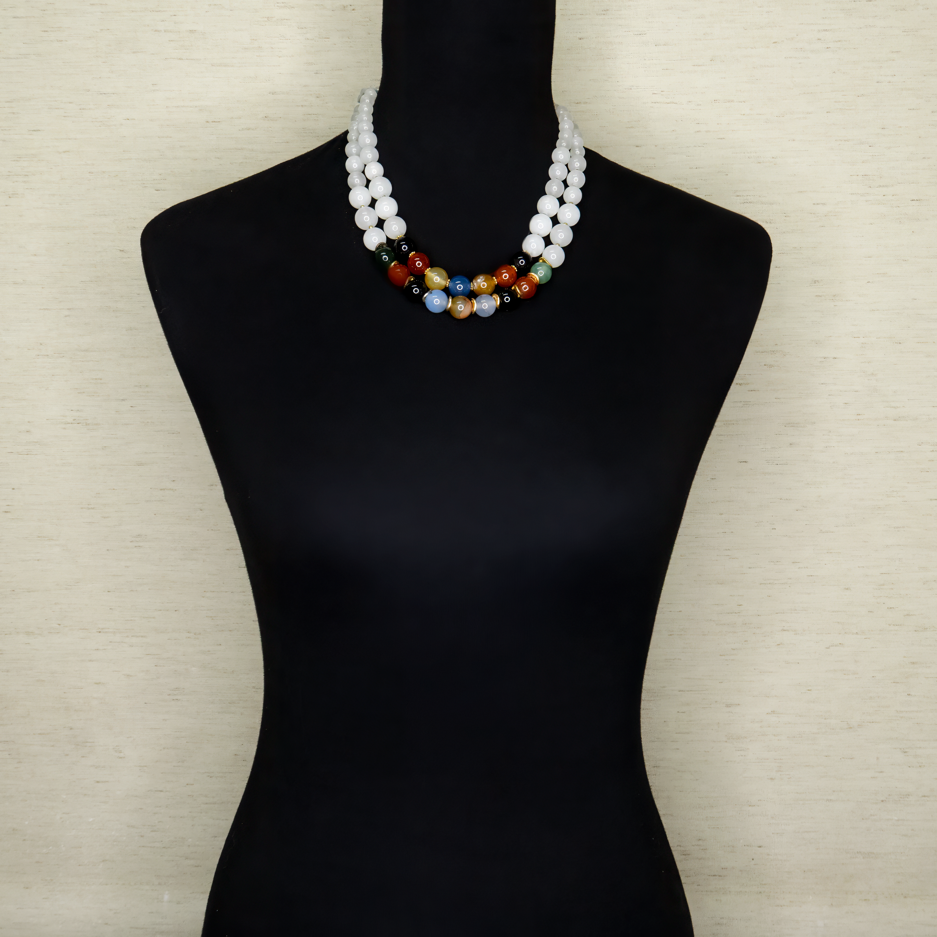 שרשרת אבני חן מוליטיקולור