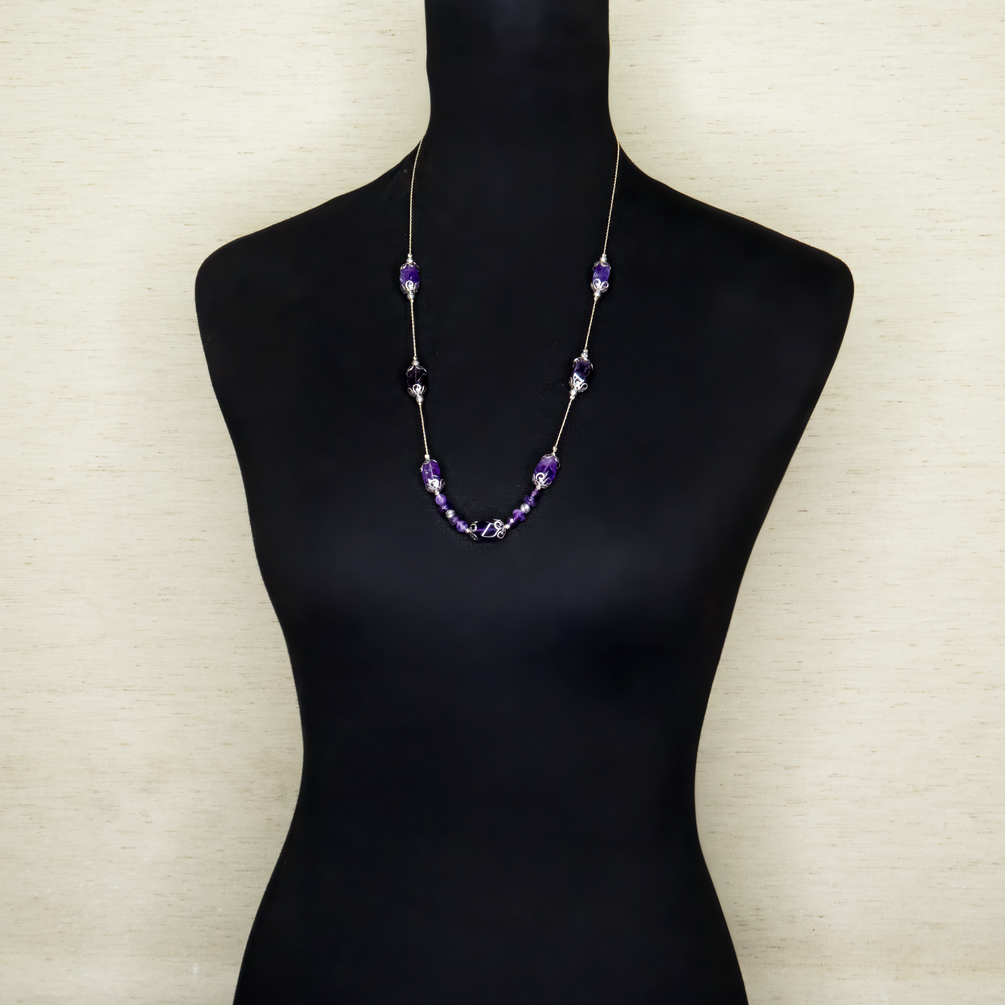 שרשרת אמטיסט ארוכה