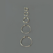 Silver hoop earrings in a variety of different sizes