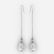 Cotton pearl earrings
