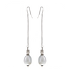 Cotton pearl earrings