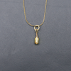 Citrine crystal pendant