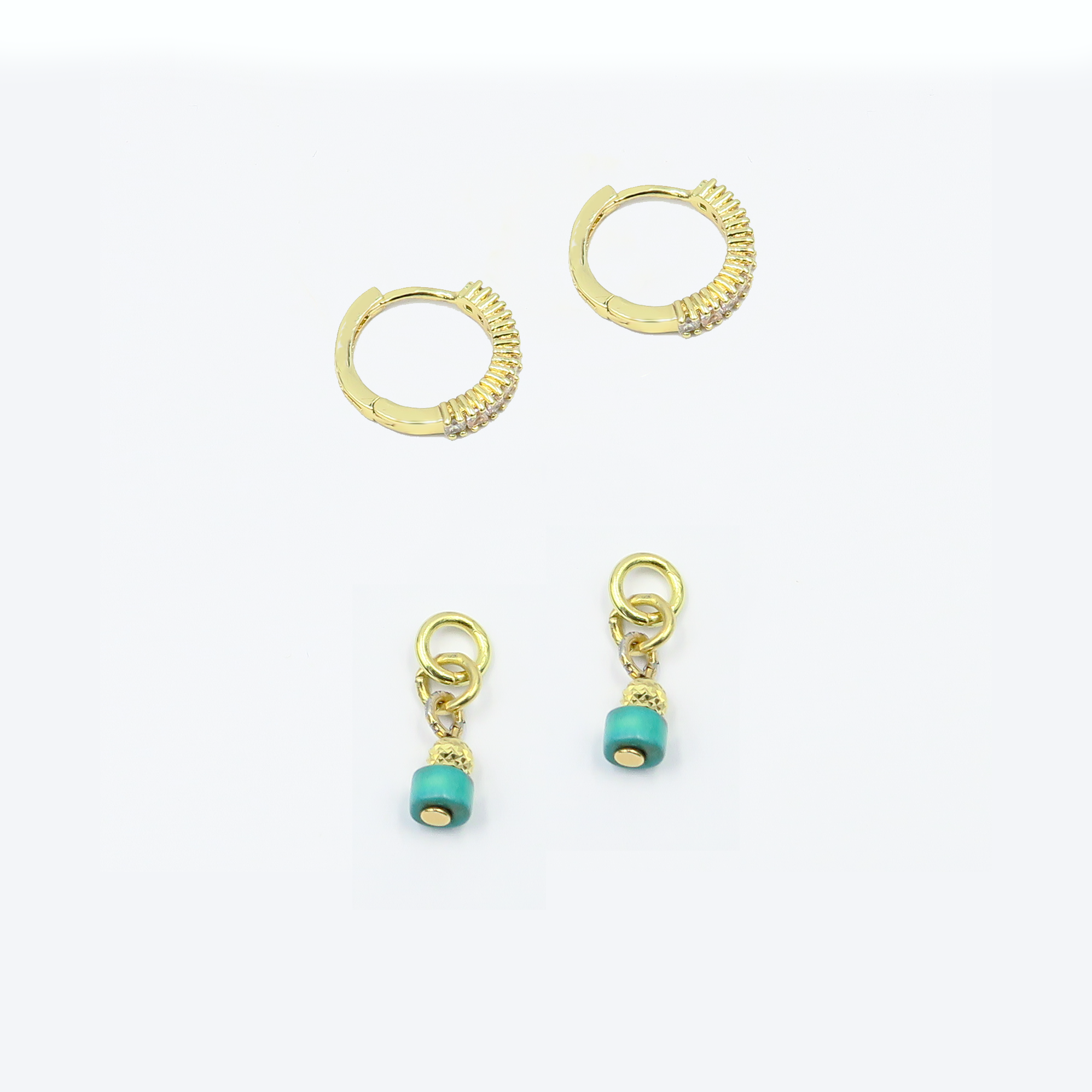 עגילים וצ'ארם אבן היולייט