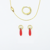 Gina Hoop Earrings with 6 Pendants