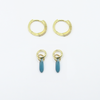 Gina Hoop Earrings with 6 Pendants