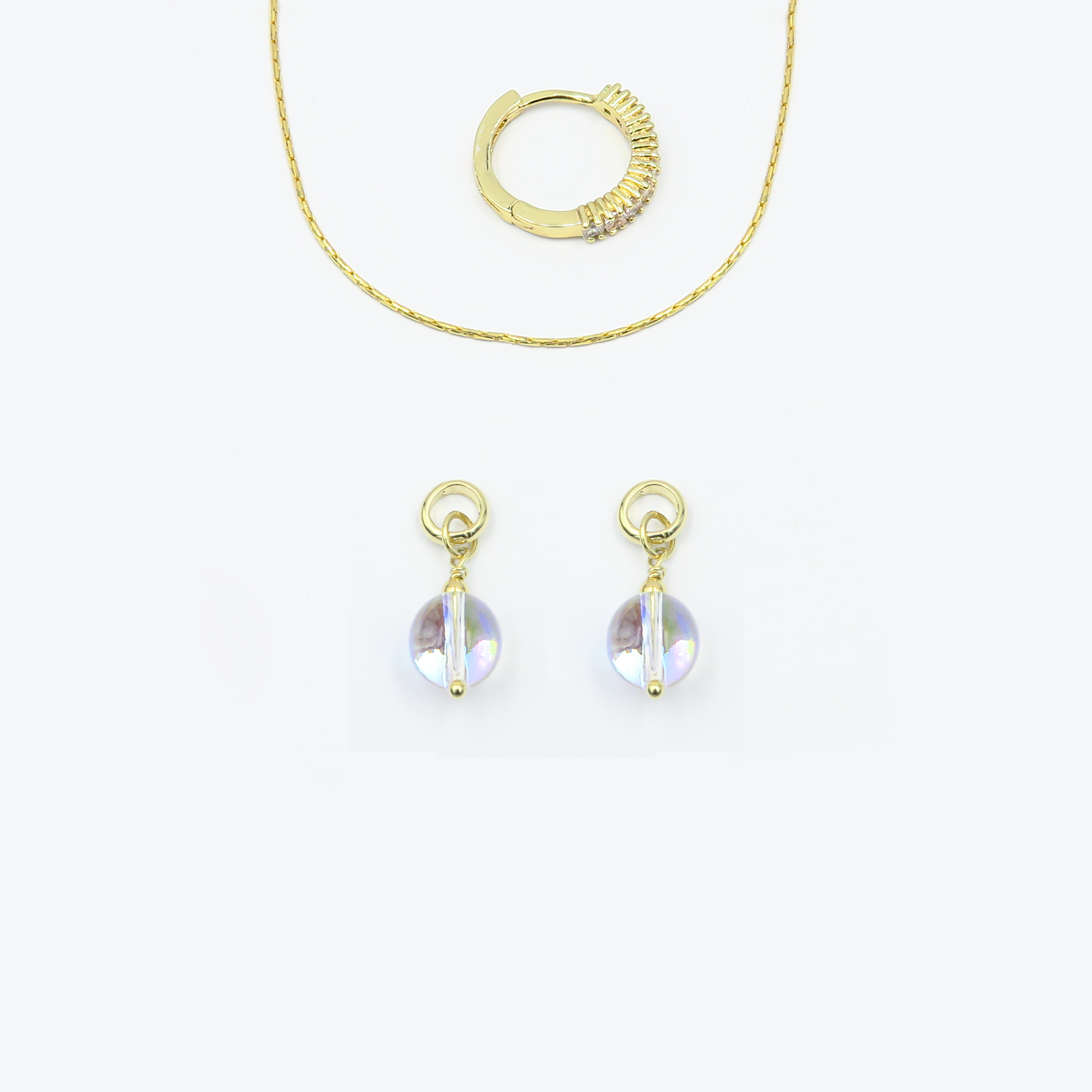 עגילים וצ'ארמים קריסטל