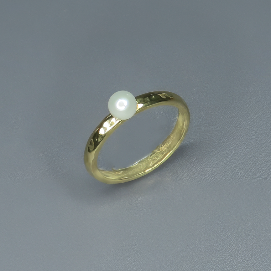 טבעת גולדפילד עם פנינה