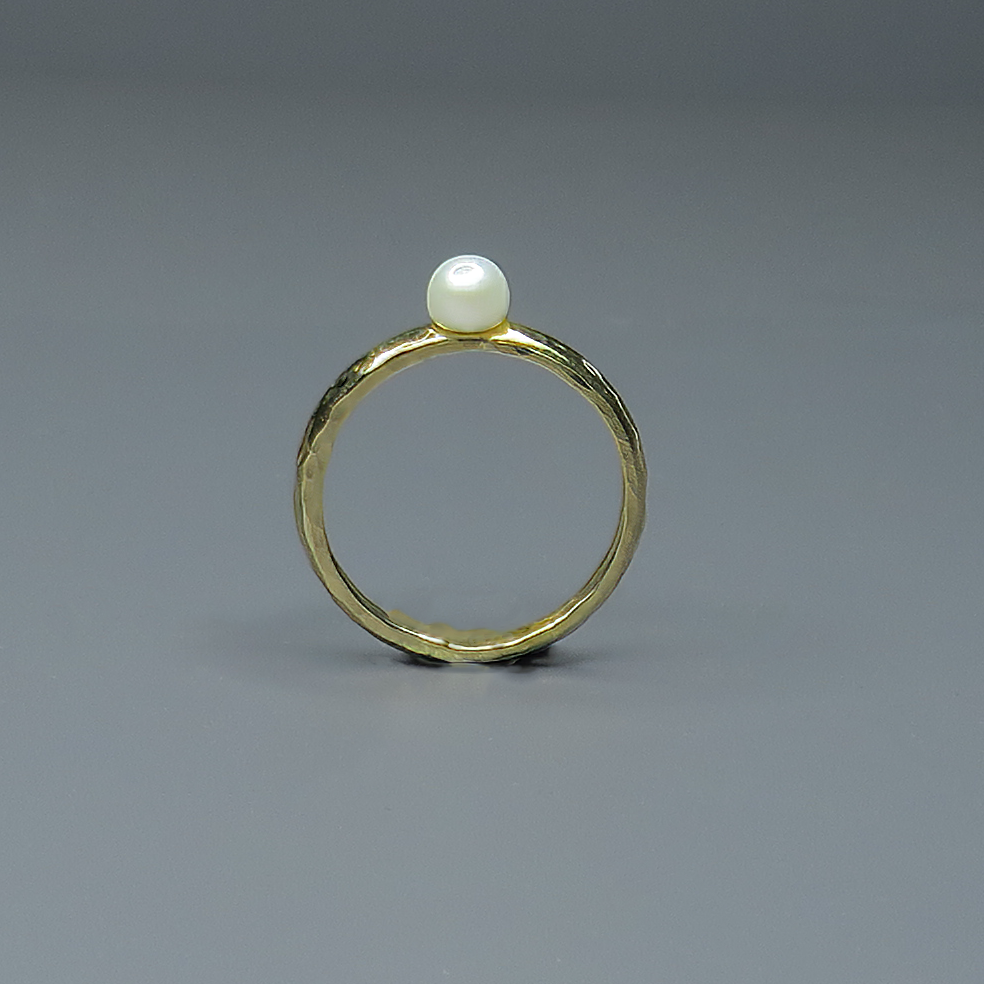 טבעת גולדפילד עם פנינה