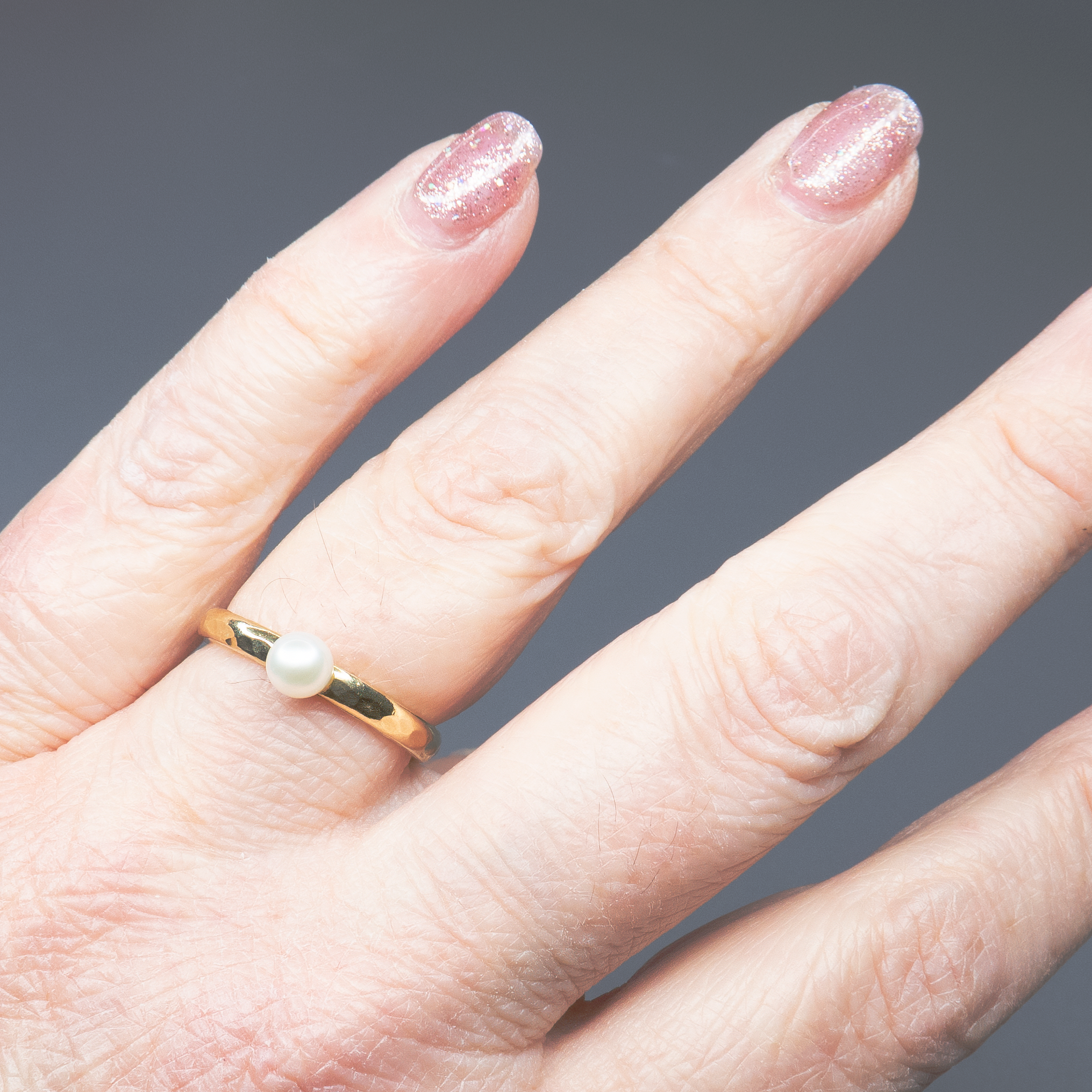 טבעת גולדפילד עם פנינה