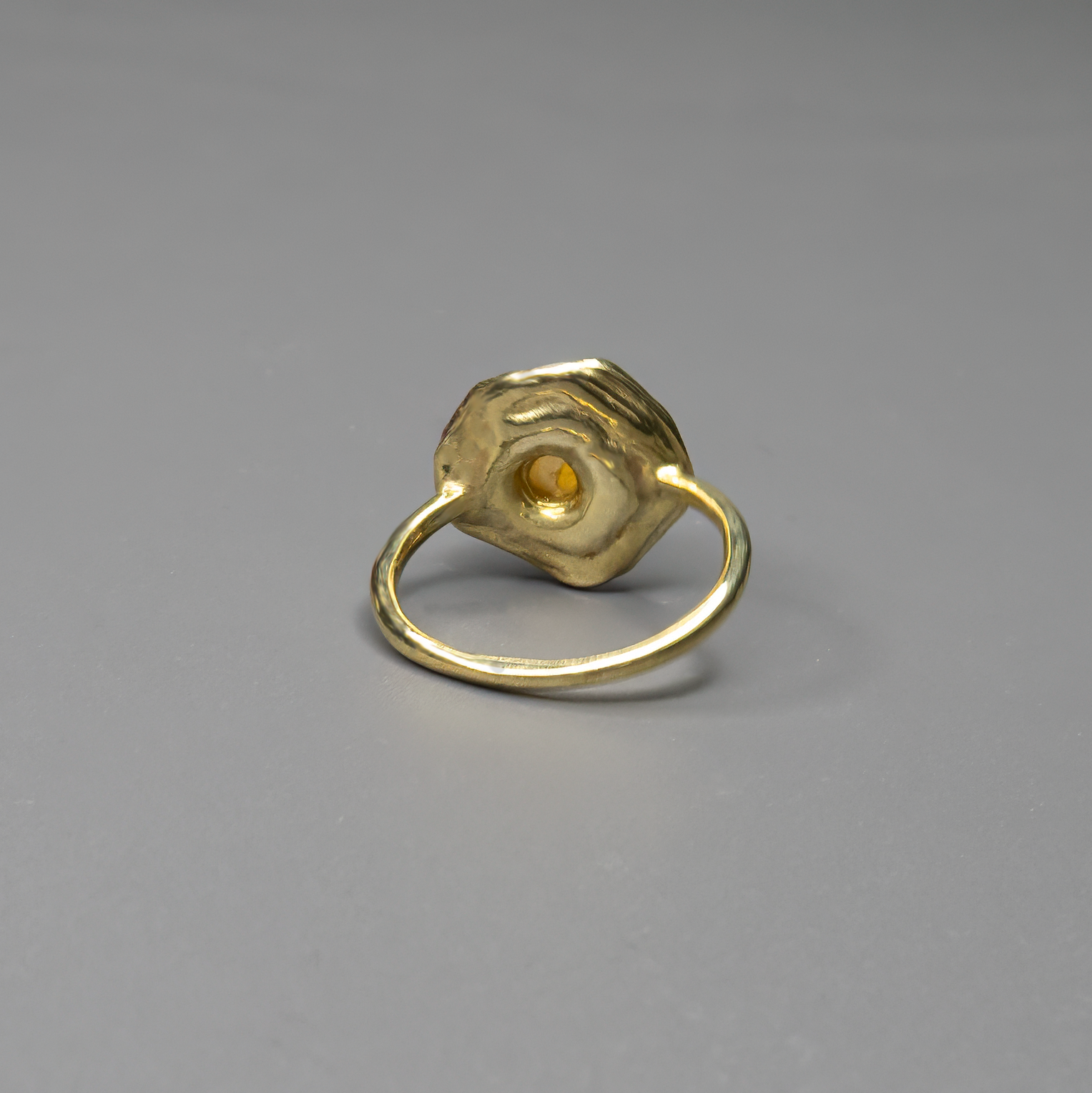 טבעת כסף עם פנינה