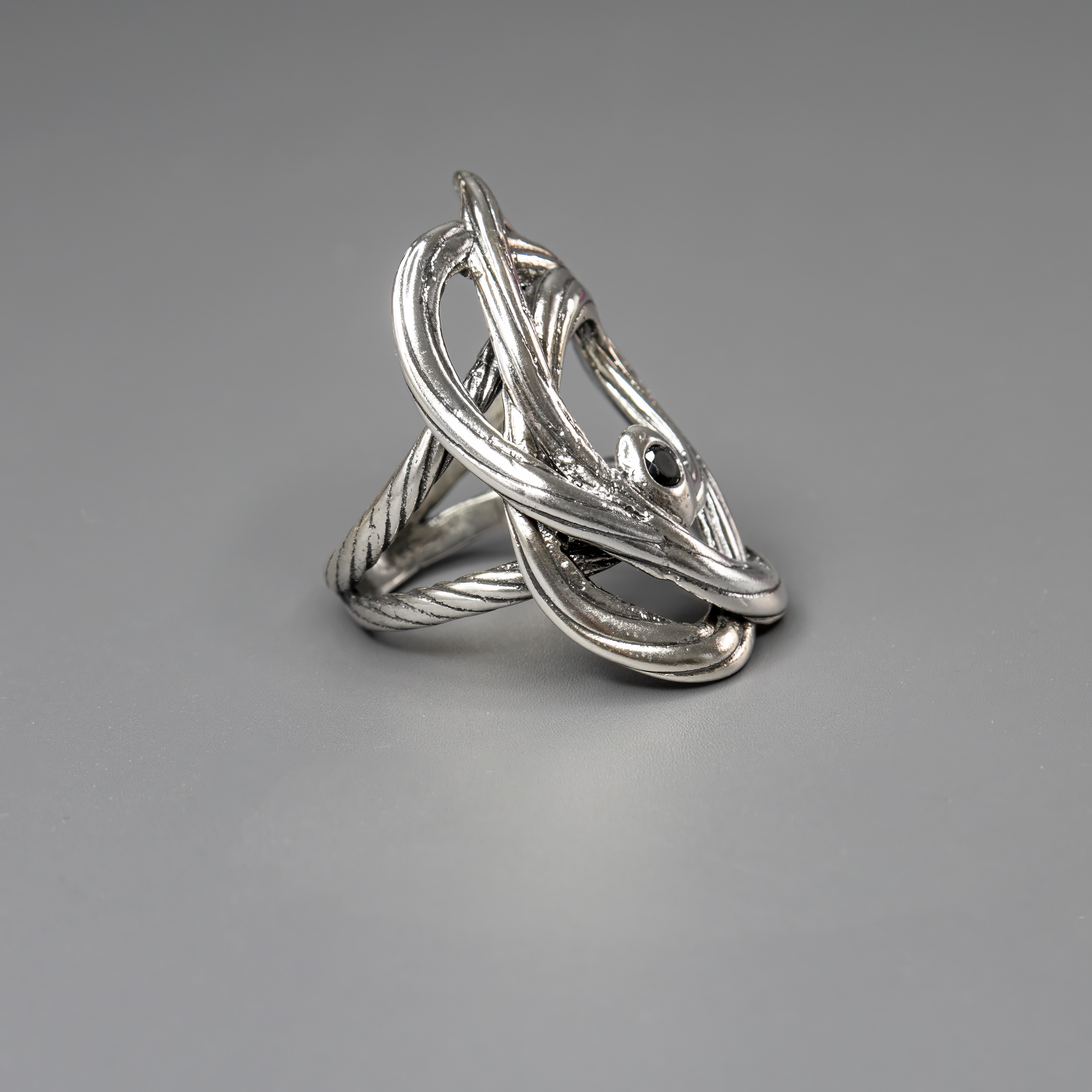 טבעת כסף 925 עם אוניקס