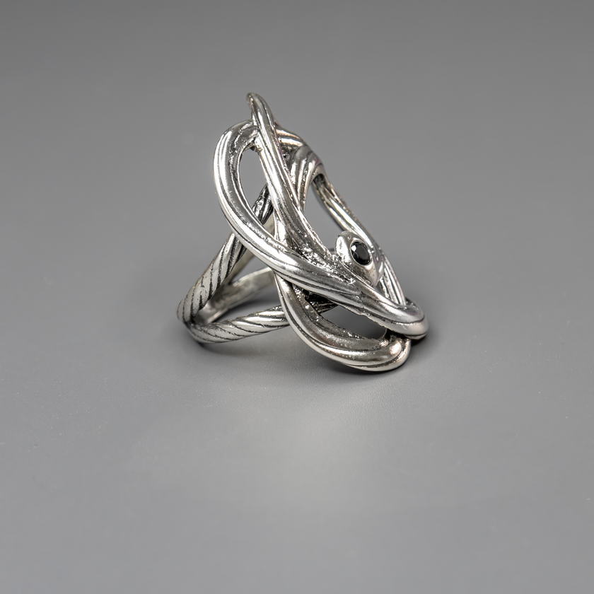 טבעת כסף 925 עם אוניקס