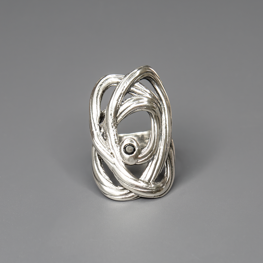 טבעת כסף 925 עם אוניקס