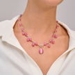 Pink Cat's Eye Opalite Necklace