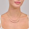 Medium Omega chain in pink gold tone