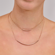 Medium Omega chain in pink gold tone
