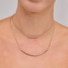 Medium Omega chain in pink gold tone