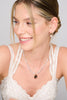 Lavender pearl necklace with pendant