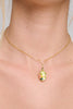 Necklace with colorful bead pendant