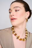 Amber and citrine necklace