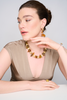 Amber and citrine necklace
